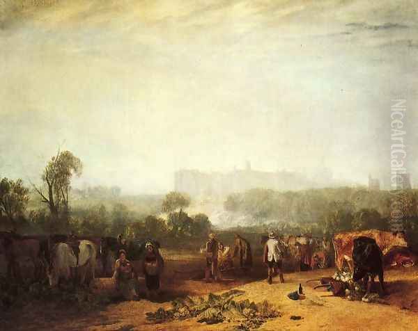 Ploughing up Turnips, near Slough Oil Painting by Joseph Mallord William Turner