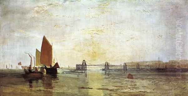 The Chain Pier, Brighton Oil Painting by Joseph Mallord William Turner