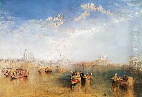 Giudecca, la Donna della Salute and San Georgio (or The Guidecca from the Canale di Fusina) Oil Painting by Joseph Mallord William Turner