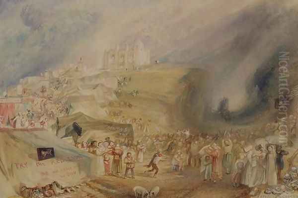 St. Catherines Hill, Guildford, Surrey, 1830 Oil Painting by Joseph Mallord William Turner