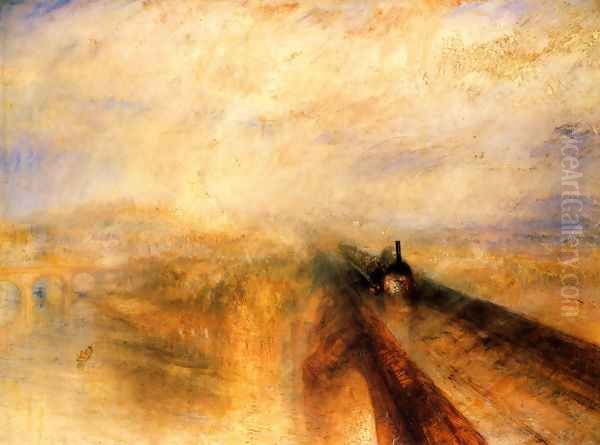 Rain, Steam and Speed The Great Western Railway 1844 Oil Painting by Joseph Mallord William Turner