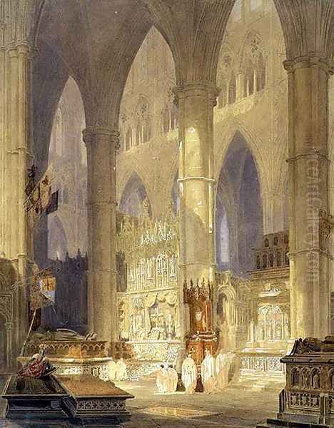 Caen Cathedral Oil Painting by Joseph Mallord William Turner