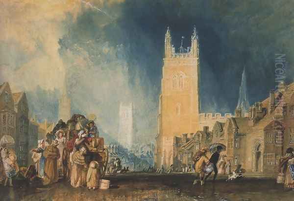 Stamford, Lincolnshire Oil Painting by Joseph Mallord William Turner