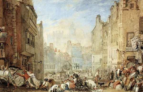 Heriot's Hospital, Edinburgh c. 1819 Oil Painting by Joseph Mallord William Turner