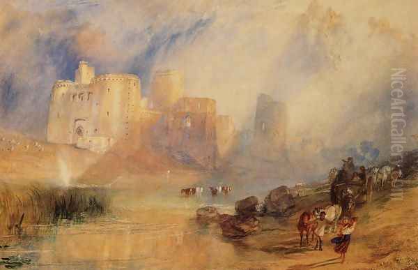 Kidwelly Castle Oil Painting by Joseph Mallord William Turner