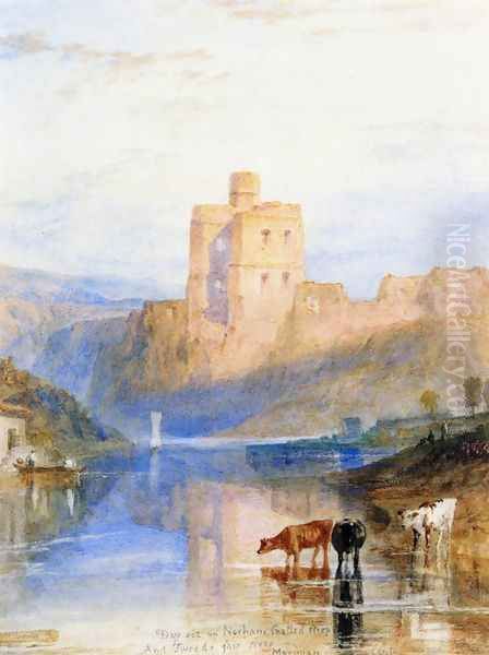 Norham Castle on the Tweed Oil Painting by Joseph Mallord William Turner