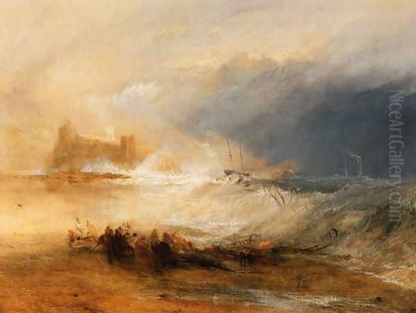 Wreckers Coast Of Northumberland Oil Painting by Joseph Mallord William Turner