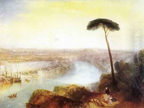 Rome From Mount Aventine Oil Painting by Joseph Mallord William Turner