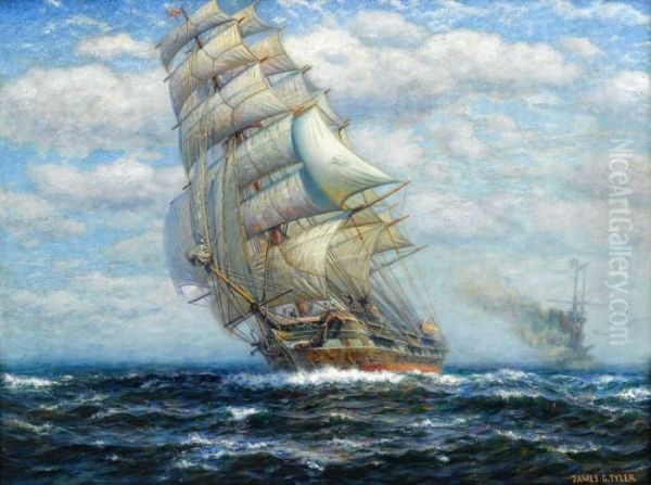 On The High Seas Oil Painting by James Gale Tyler