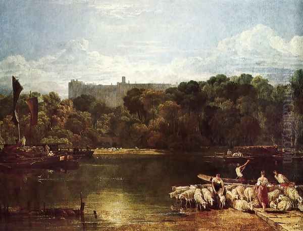 Windsor Castle From The Thames Oil Painting by Joseph Mallord William Turner