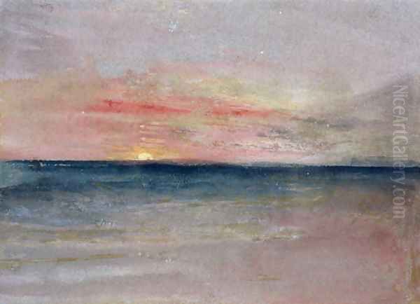 Sunset Oil Painting by Joseph Mallord William Turner