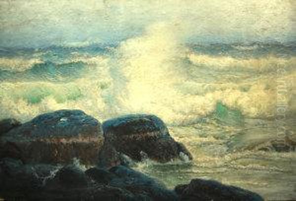 Seascape Oil Painting by James Gale Tyler