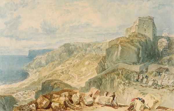 Bow and Arrow Castle, Isle of Portland Oil Painting by Joseph Mallord William Turner