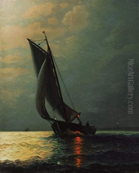 Evening Sail Oil Painting by James Gale Tyler