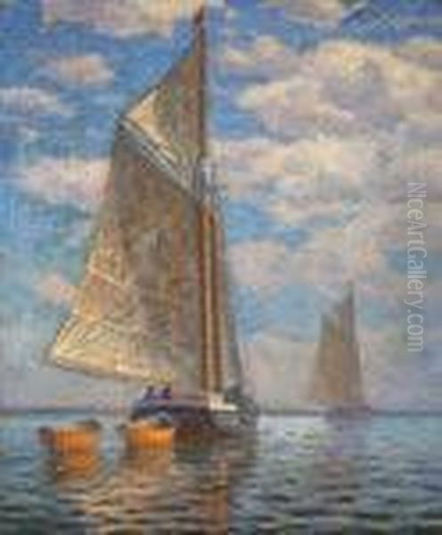 ''schooner'' Oil Painting by James Gale Tyler