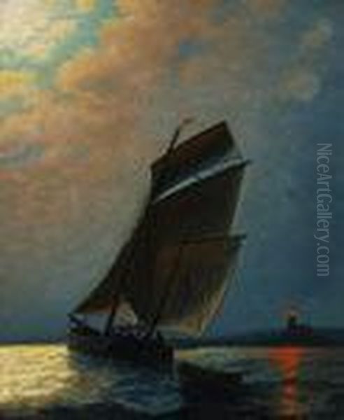 Evening Glow Oil Painting by James Gale Tyler