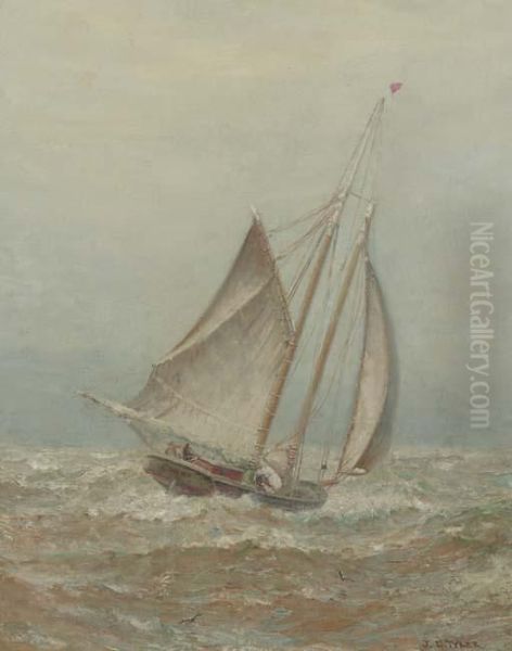 The Aprroaching Storm Oil Painting by James Gale Tyler