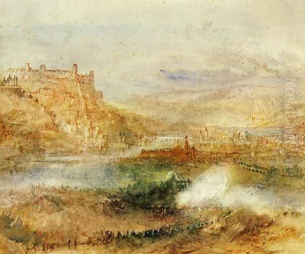 Ehrenbrietstein And Coblenz Oil Painting by Joseph Mallord William Turner