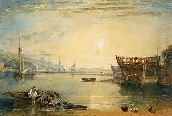 Teignmouth, Devonshire, c.1813 Oil Painting by Joseph Mallord William Turner