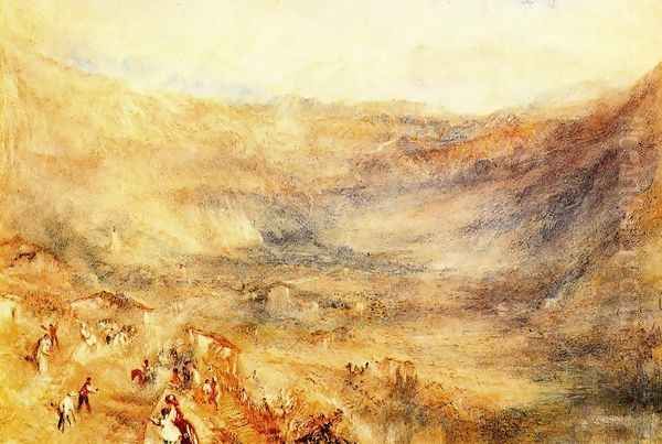 The Brunig Pass From Meringen Oil Painting by Joseph Mallord William Turner