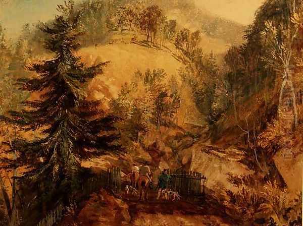 The Chevin, Otley, c.1818 Oil Painting by Joseph Mallord William Turner