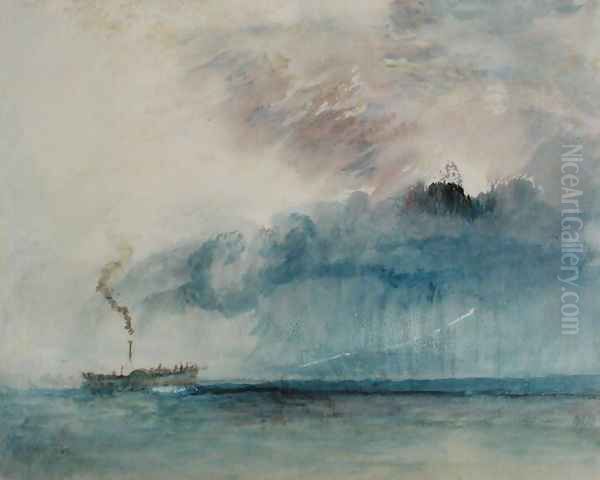 Steamboat in a Storm, c.1841 Oil Painting by Joseph Mallord William Turner