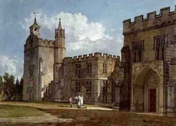 The Bishops Palace, Salisbury, c.1795 Oil Painting by Joseph Mallord William Turner