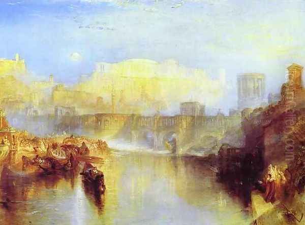 Ancient Rome_ Agrippina Landing with the Ashes of Germanicus Oil Painting by Joseph Mallord William Turner