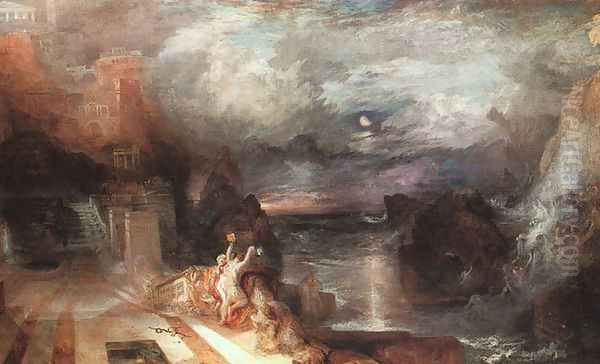 Hero And Leander Oil Painting by Joseph Mallord William Turner