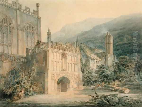 Porch of Great Malvern Abbey Oil Painting by Joseph Mallord William Turner