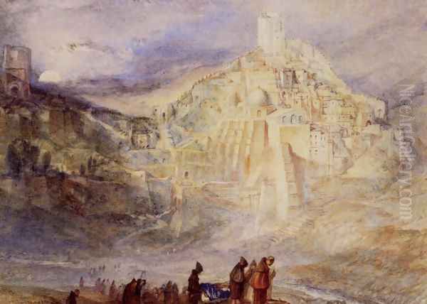 Santa Sabes And The Brook Kedron Oil Painting by Joseph Mallord William Turner