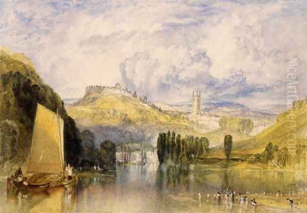 Totnes In The River Dart Oil Painting by Joseph Mallord William Turner