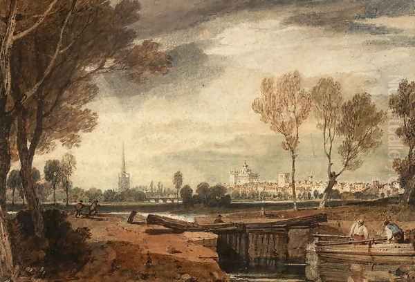 Abingdon, Oxfordshire, c.1805 Oil Painting by Joseph Mallord William Turner