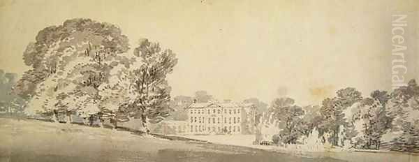 A three storied Georgian house in a park, c.1795 Oil Painting by Joseph Mallord William Turner