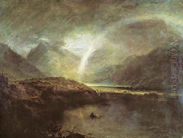 Buttermere Lake: A Shower Oil Painting by Joseph Mallord William Turner