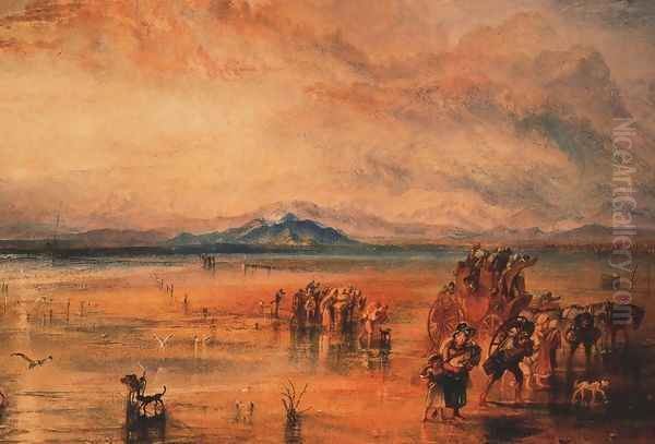 Lancaster Sands Oil Painting by Joseph Mallord William Turner