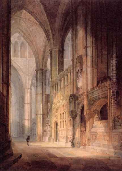 St Erasmus In Bishop Islips Chapel Westminster Abbey Oil Painting by Joseph Mallord William Turner