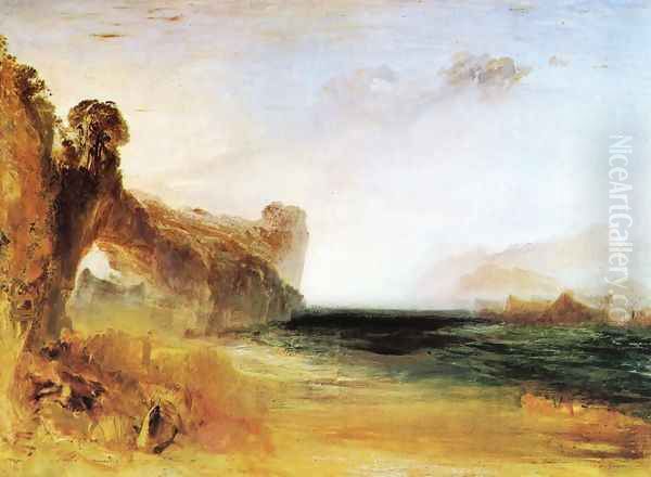 Rocky Bay With Figures2 Oil Painting by Joseph Mallord William Turner