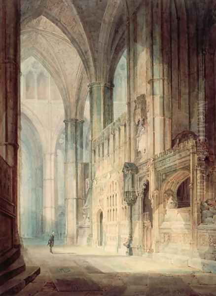 St. Erasmus in Bishop Islips Chapel, Westminster Abbey, 1796 Oil Painting by Joseph Mallord William Turner