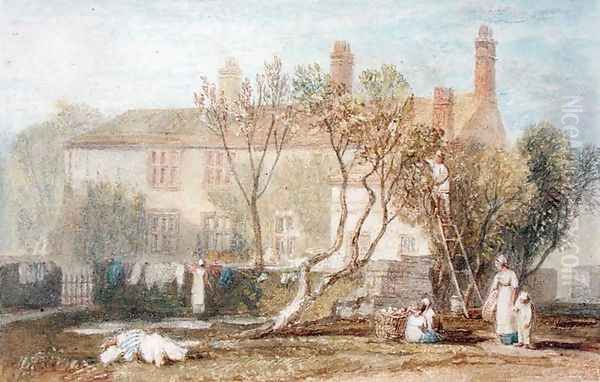 Steeton Manor House, near Farnley, c.1815-18 Oil Painting by Joseph Mallord William Turner