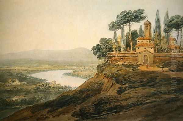 An Italian Villa Oil Painting by Joseph Mallord William Turner