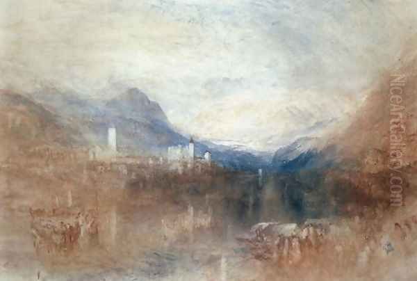 Pallanza, Lake Maggiore Oil Painting by Joseph Mallord William Turner