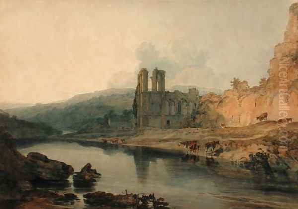 St Agathas Abbey, Easby Oil Painting by Joseph Mallord William Turner