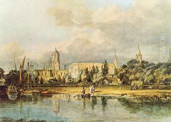 South View Of Christ Church Etc From The Meadows Oil Painting by Joseph Mallord William Turner