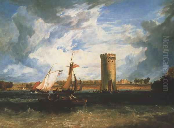 Tabley The Seat Of Sir J F Leicester Oil Painting by Joseph Mallord William Turner