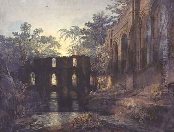 Fountains Abbey Oil Painting by Joseph Mallord William Turner