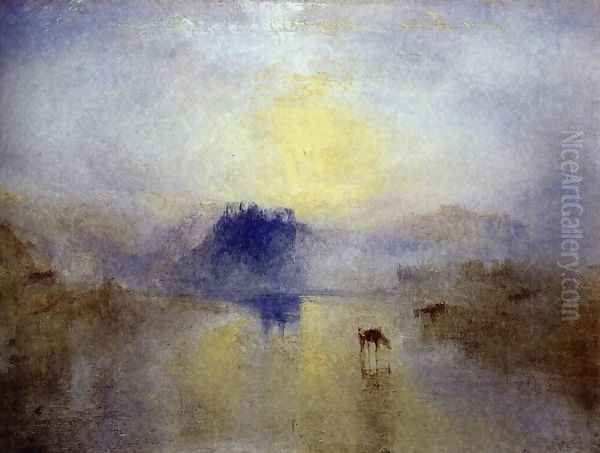 Norham Castle, Sunrise 1845 Oil Painting by Joseph Mallord William Turner