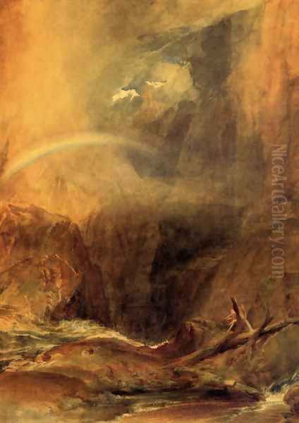 The Devil's Bridge, St. Gothard Oil Painting by Joseph Mallord William Turner