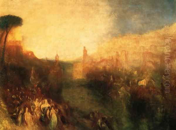 Departure of the Fleet Oil Painting by Joseph Mallord William Turner