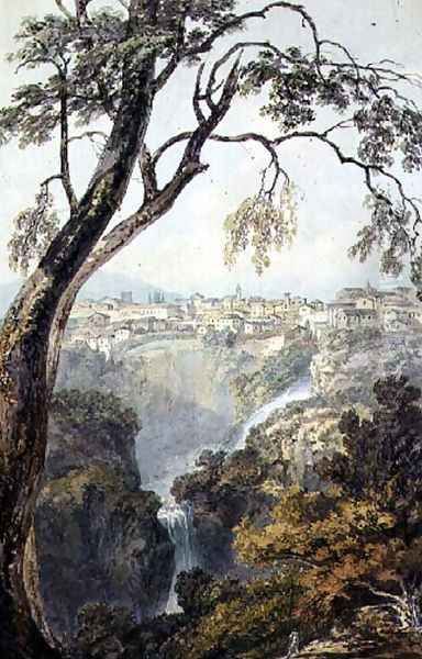 Falls of the Anio Oil Painting by Joseph Mallord William Turner